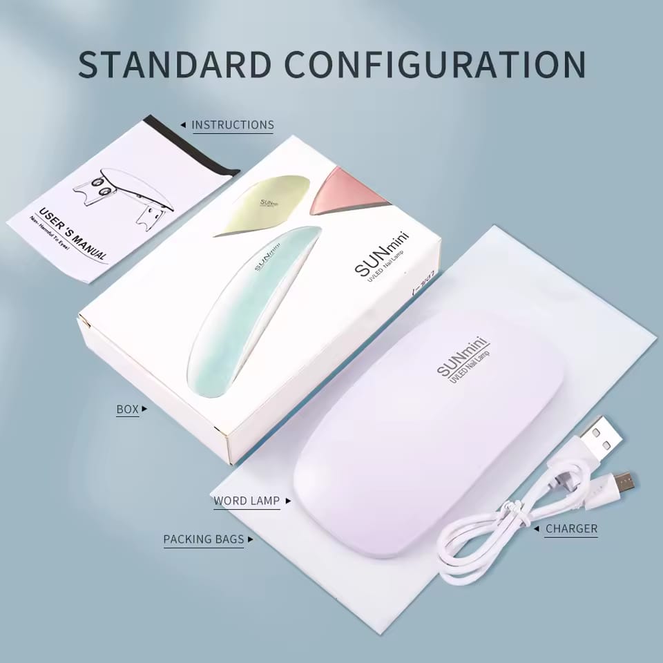 Mini Uv Led Nail Lamp Portable Gel Curing Lamp Pocket Size