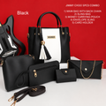 5-Piece Jimmy Choo Bag Combo | Main Bag, Sling, Pouch, Envelope Sling & Card Holder