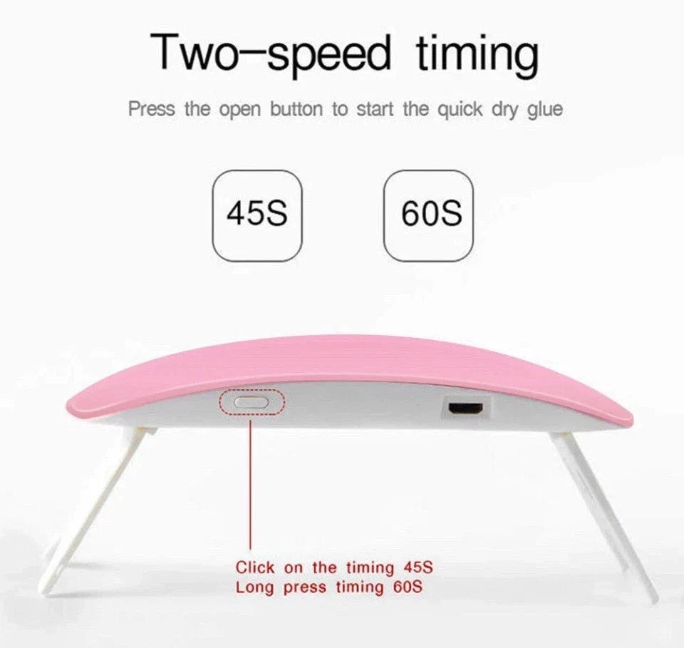 Mini Uv Led Nail Lamp Portable Gel Curing Lamp Pocket Size