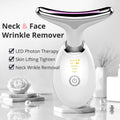 Neck Lifting And Tightening Massager EMS Microcurrent Face And Neck Device With LED Light