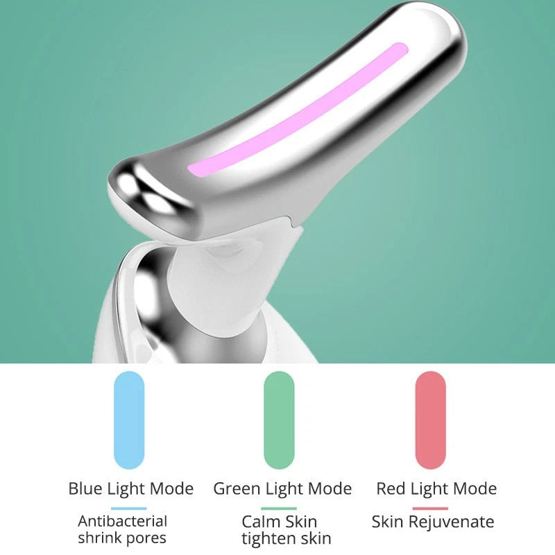 Neck Lifting And Tightening Massager EMS Microcurrent Face And Neck Device With LED Light